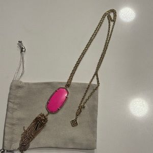 Kendra Scott Rayne Necklace Hot Pink